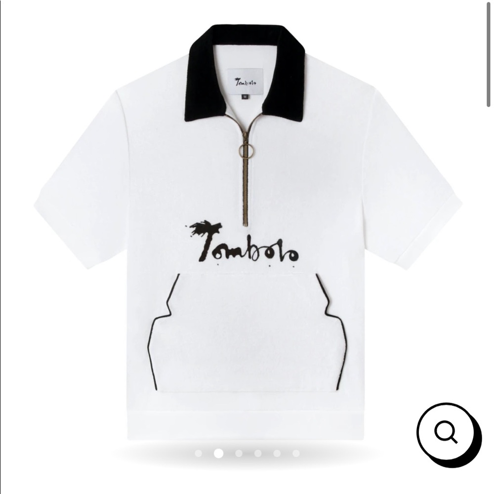 NEVER WORN Tombolo Cabana shirt size XS. White and navy.